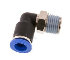 Codo de 90 grados de 8mm x R1/4'' con rosca macho latón/PA 66 NBR giratorio [2 piezas]