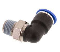 Codo de 90 grados de 10mm x R1/4'' con rosca macho latón/PA 66 NBR giratorio [2 piezas]