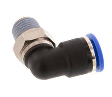 Codo de 90 grados de 10mm x R1/4'' con rosca macho latón/PA 66 NBR giratorio [2 piezas]