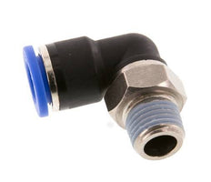 Codo de 90 grados de 10mm x R1/4'' con rosca macho latón/PA 66 NBR giratorio [2 piezas]