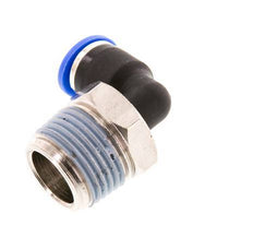 Racor de 6mm x R3/8'' 90deg con rosca macho latón/PA 66 NBR manguito corto giratorio [2 piezas]
