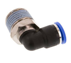 Codo de 90 grados de 10mm x R1/2'' con rosca macho latón/PA 66 NBR giratorio [2 piezas]