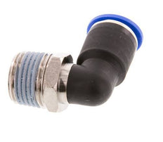 Codo de 90 grados de 12mm x R1/2'' con rosca macho latón/PA 66 NBR giratorio [2 piezas]
