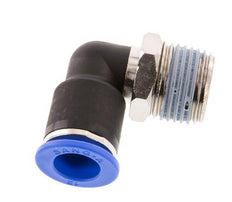 Codo de 90 grados de 12mm x R1/2'' con rosca macho latón/PA 66 NBR giratorio [2 piezas]