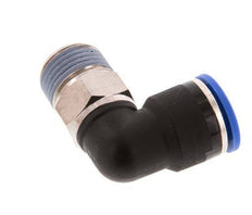 Codo de 90 grados de 14mm x R1/2'' con rosca macho Latón/PA 66 NBR de manguito corto giratorio