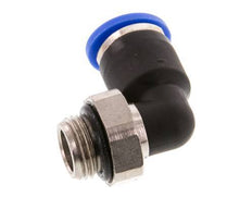 Racor de 6mm x G1/8'' de 90 grados con rosca macho Latón/PA 66 NBR de manguito corto giratorio [2 piezas]