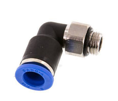 Codo de 90 grados 8mm x G1/8'' con rosca macho Latón/PA 66 NBR Manguito corto giratorio [2 piezas]