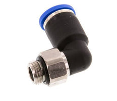 Codo de 90 grados 8mm x G1/8'' con rosca macho Latón/PA 66 NBR Manguito corto giratorio [2 piezas]