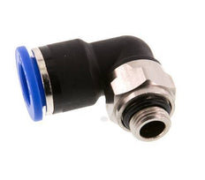 Codo de 90 grados 10mm x G1/8'' con rosca macho Latón/PA 66 NBR Manguito corto giratorio [2 piezas]