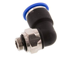 Codo de 90 grados 10mm x G1/8'' con rosca macho Latón/PA 66 NBR Manguito corto giratorio [2 piezas]