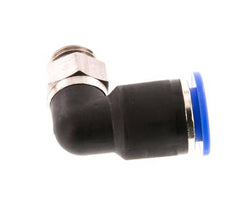 Codo de 90 grados 12mm x G1/4'' con rosca macho latón/PA 66 NBR manguito corto giratorio [2 piezas]