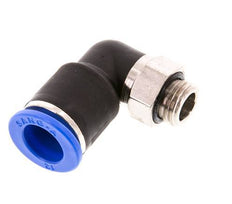 Codo de 90 grados 12mm x G1/4'' con rosca macho latón/PA 66 NBR manguito corto giratorio [2 piezas]