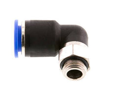 Codo de 90 grados 12mm x G1/4'' con rosca macho latón/PA 66 NBR manguito corto giratorio [2 piezas]