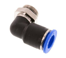 Codo de 90 grados 12mm x G3/8'' con rosca macho latón/PA 66 NBR manguito corto giratorio [2 piezas]
