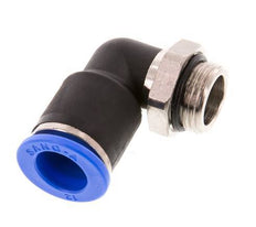 Codo de 90 grados 12mm x G3/8'' con rosca macho latón/PA 66 NBR manguito corto giratorio [2 piezas]