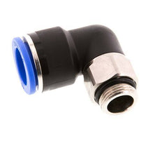 Racor de 16mm x G3/8'' 90deg con rosca macho Latón/PA 66 NBR Manguito corto giratorio