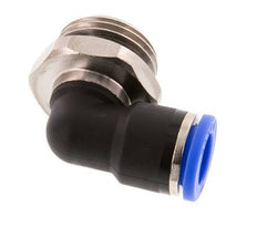 Codo de 90 grados 10mm x G1/2'' con rosca macho Latón/PA 66 NBR Manguito corto giratorio [2 piezas]