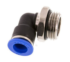 Codo de 90 grados 10mm x G1/2'' con rosca macho Latón/PA 66 NBR Manguito corto giratorio [2 piezas]