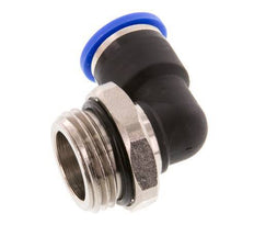 Codo de 90 grados 10mm x G1/2'' con rosca macho Latón/PA 66 NBR Manguito corto giratorio [2 piezas]