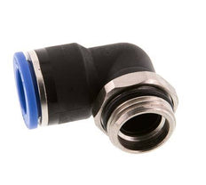 Racor rápido de 90 grados 14mm x G1/2'' con rosca macho Latón/PA 66 NBR de manguito corto giratorio