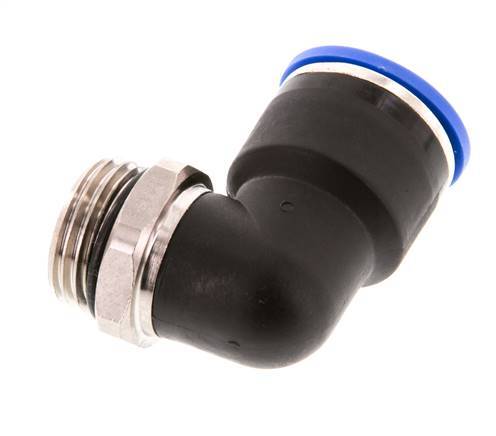 Racor de 16mm x G1/2'' 90deg con rosca macho Latón/PA 66 NBR Manguito corto giratorio
