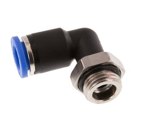 Racor de 8mm x G1/4'' 90deg con rosca macho latón/PA 66 NBR giratorio [2 piezas]