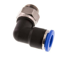 Codo de 90 grados 10mm x G1/4'' con rosca macho latón/PA 66 NBR giratorio [2 piezas]