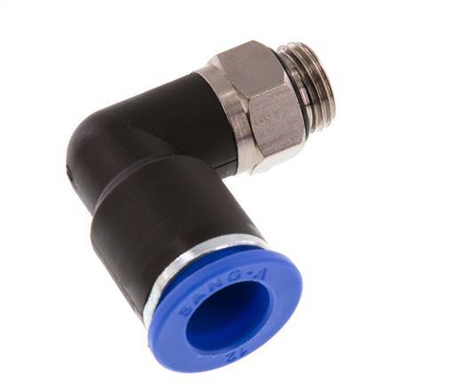 Codo de 90 grados 12mm x G1/4'' con rosca macho latón/PA 66 NBR giratorio [2 piezas]