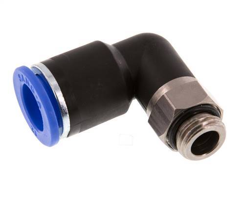 Codo de 90 grados 12mm x G1/4'' con rosca macho latón/PA 66 NBR giratorio [2 piezas]