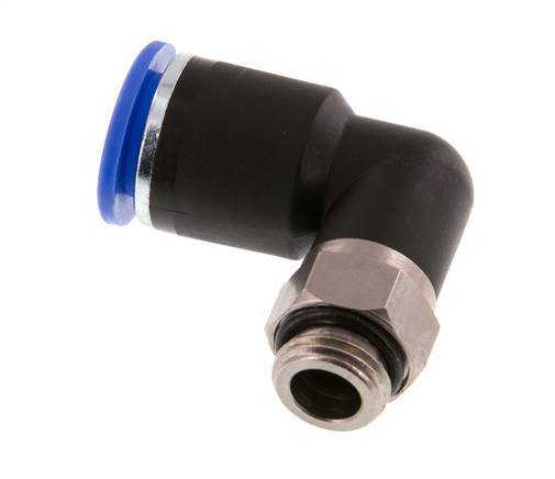 Codo de 90 grados 12mm x G1/4'' con rosca macho latón/PA 66 NBR giratorio [2 piezas]