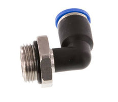 Codo de 8mm x G3/8'' de 90 grados con rosca macho latón/PA 66 NBR giratorio [2 piezas]