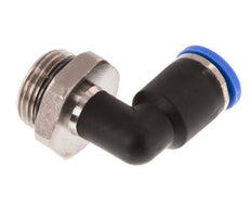 Codo de 8mm x G3/8'' de 90 grados con rosca macho latón/PA 66 NBR giratorio [2 piezas]