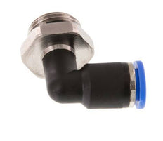 Codo de 8mm x G3/8'' de 90 grados con rosca macho latón/PA 66 NBR giratorio [2 piezas]