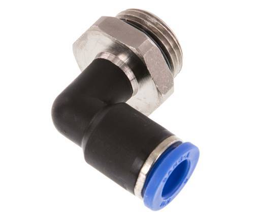 Codo de 8mm x G3/8'' de 90 grados con rosca macho latón/PA 66 NBR giratorio [2 piezas]