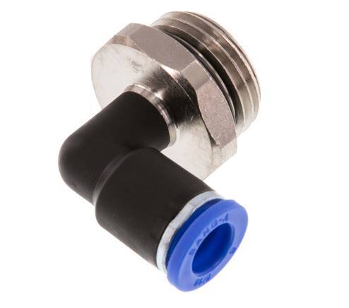 Codo de 8mm x G1/2'' de 90 grados con rosca macho latón/PA 66 NBR giratorio [2 piezas]