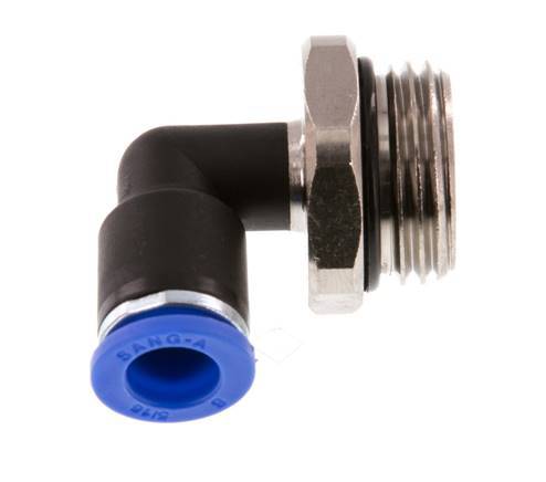 Codo de 8mm x G1/2'' de 90 grados con rosca macho latón/PA 66 NBR giratorio [2 piezas]