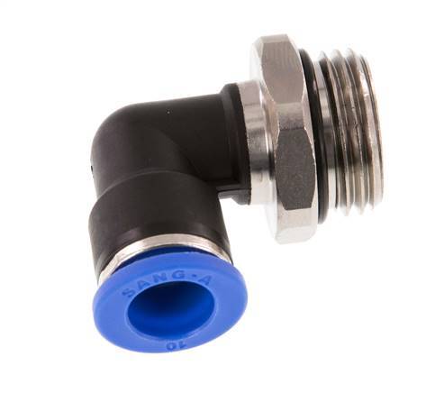 Codo de 90 grados 10mm x G1/2'' con rosca macho latón/PA 66 NBR giratorio [2 piezas]