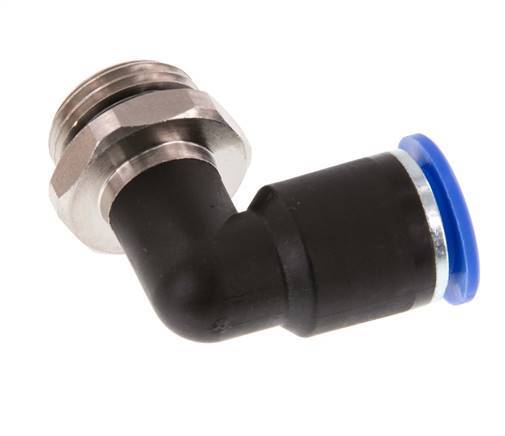 Codo de 90 grados 12mm x G1/2'' con rosca macho latón/PA 66 NBR giratorio [2 piezas]