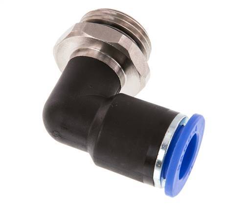 Codo de 90 grados 12mm x G1/2'' con rosca macho latón/PA 66 NBR giratorio [2 piezas]