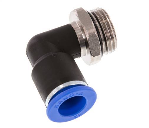 Codo de 90 grados 12mm x G1/2'' con rosca macho latón/PA 66 NBR giratorio [2 piezas]