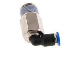 Codo de 90 grados de 4mm x R1/4'' con rosca macho latón/PA 66 NBR de manguito largo giratorio [2 piezas]