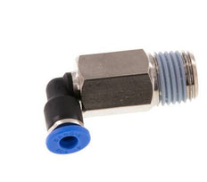 Codo de 90 grados de 4mm x R1/4'' con rosca macho latón/PA 66 NBR de manguito largo giratorio [2 piezas]