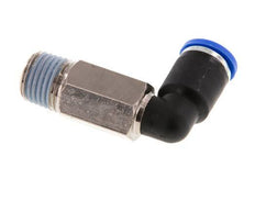 Codo de 90 grados de 8mm x R1/4'' con rosca macho latón/PA 66 NBR de manguito largo giratorio [2 piezas]