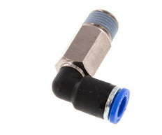 Codo de 90 grados de 8mm x R1/4'' con rosca macho latón/PA 66 NBR de manguito largo giratorio [2 piezas]