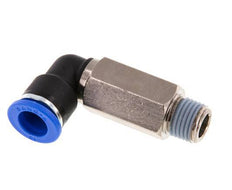 Codo de 90 grados de 10mm x R1/4'' con rosca macho latón/PA 66 NBR de manguito largo giratorio [2 piezas]