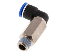 Codo de 90 grados de 10mm x R1/4'' con rosca macho latón/PA 66 NBR de manguito largo giratorio [2 piezas]
