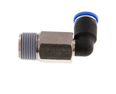 Codo de 90 grados 8mm x R3/8'' con rosca macho Latón/PA 66 NBR Manguito largo giratorio [2 piezas]