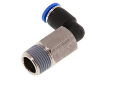 Codo de 90 grados 8mm x R3/8'' con rosca macho Latón/PA 66 NBR Manguito largo giratorio [2 piezas]