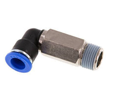 Codo de 90 grados de 10mm x R3/8'' con rosca macho Latón/PA 66 NBR de manguito largo giratorio [2 piezas]