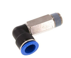 Racor a presión de 16mm x R1/2'' de 90 grados con rosca macho Latón/PA 66 NBR de manguito largo giratorio